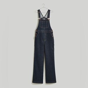 Madewell flare bell bottom overalls denim jean dark wash, NWT!